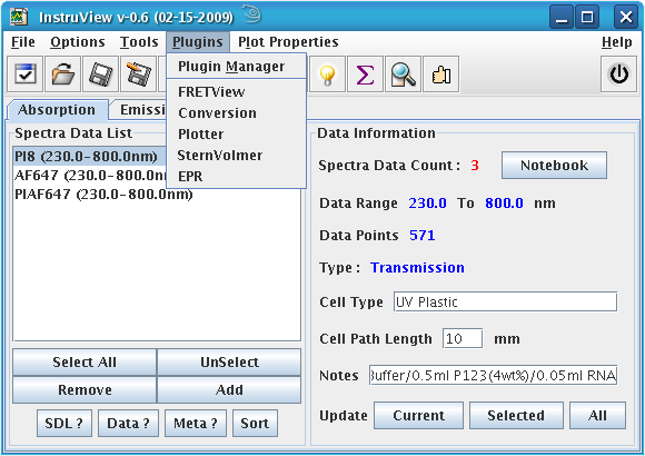 Main Program Window